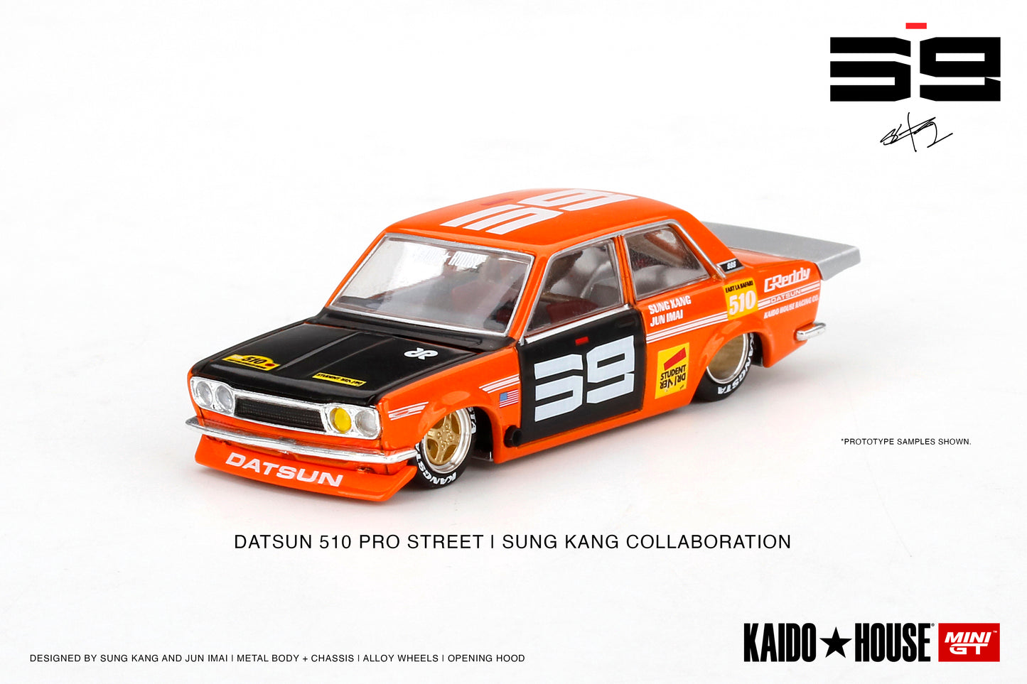 Mini GT - Datsun 510 Pro Street SK510 Orange - Kaido House - 1:64 - KHMG004