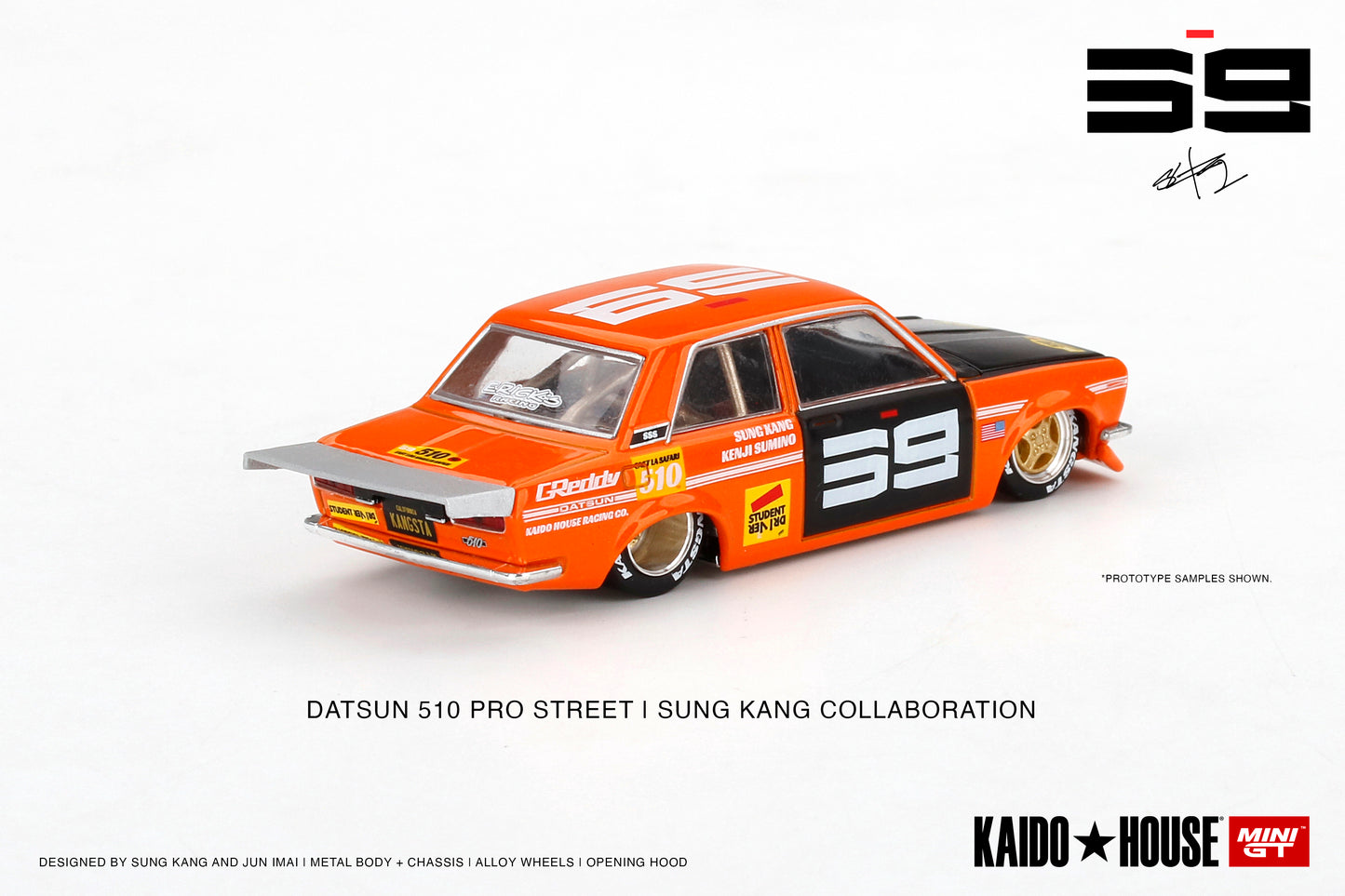 Mini GT - Datsun 510 Pro Street SK510 Orange - Kaido House - 1:64 - KHMG004