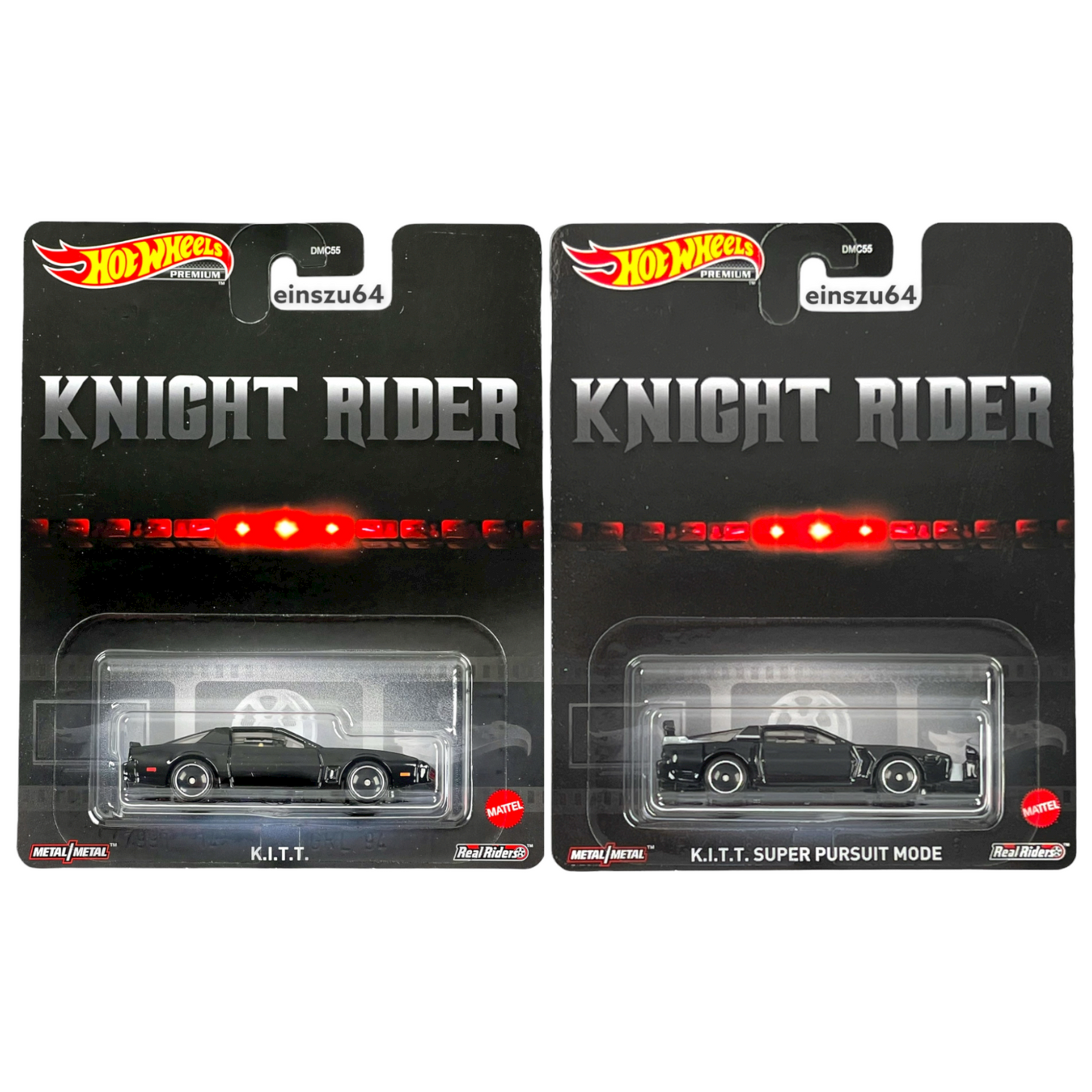 Hot Wheels - Knight Rider Doppelpack - K.I.T.T & K.I.T.T Super Pursuit Mode - 1:64