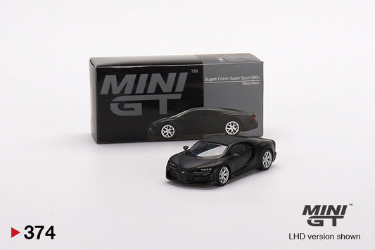 Mini GT - Bugatti Chiron Super Sport 300+ Matte Black -  MGT00374 (LHD) - 1:64