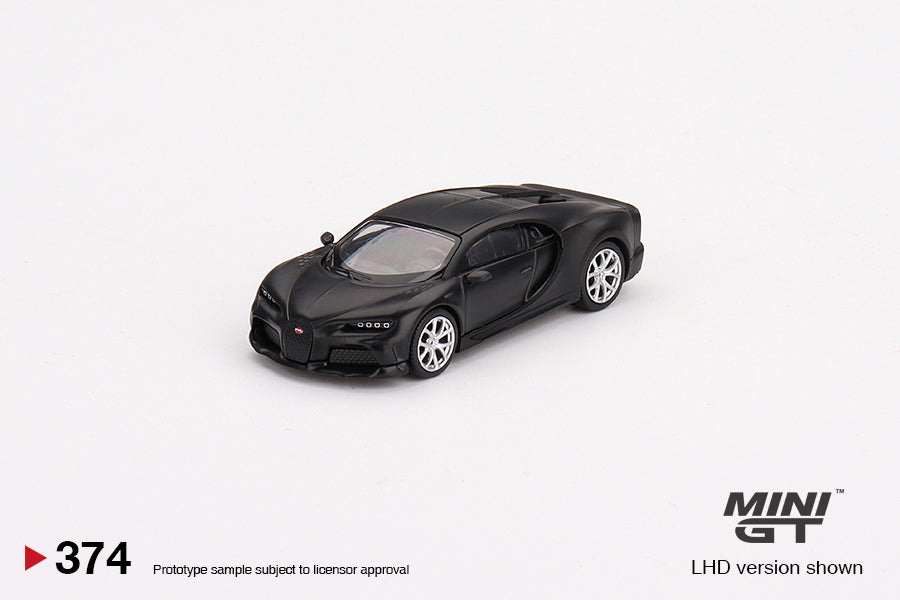 Mini GT - Bugatti Chiron Super Sport 300+ Matte Black -  MGT00374 (LHD) - 1:64
