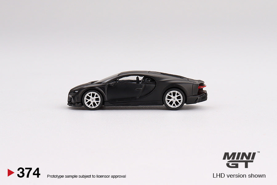 Mini GT - Bugatti Chiron Super Sport 300+ Matte Black -  MGT00374 (LHD) - 1:64