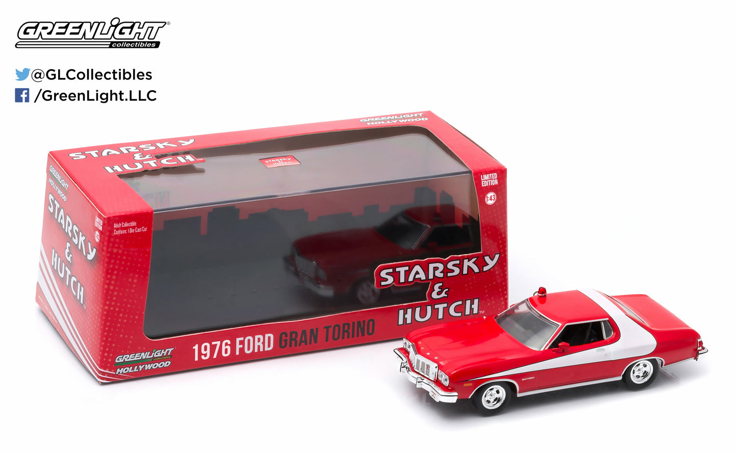 Greenlight - 1979 Ford Gran Torino Starsky and Hutch - 86442 - 1:43 - Hollywood