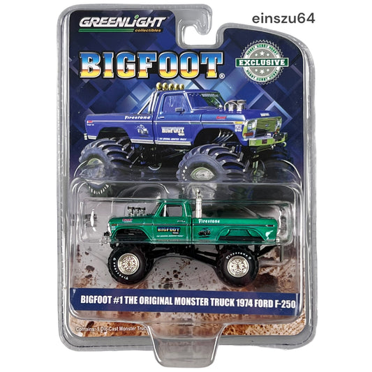Greenlight - Bigfoot Monster Truck Ford F-250 - 29934 - 1:64 - Green Machine