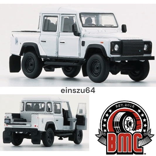 BM Creations - 2016 Land Rover Defender 110 pick-up white - 64B0199 (LHD) - 1:64